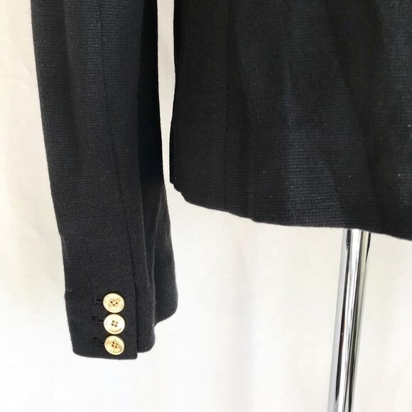 Tory Burch black textured blazer jacket size S - Picture 6 of 10